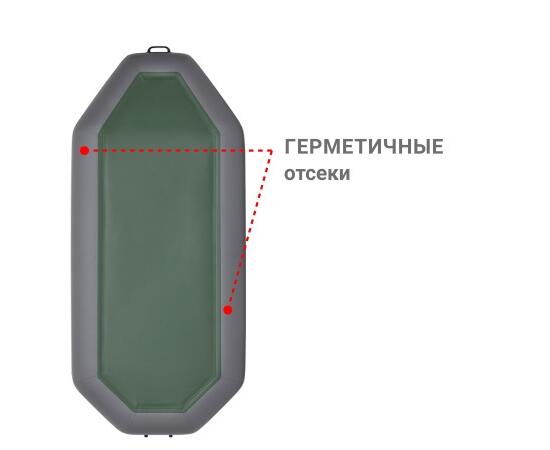 Надувная лодка Фрегат М-5 Оптима (300 см) Серый, фото , изображение 3