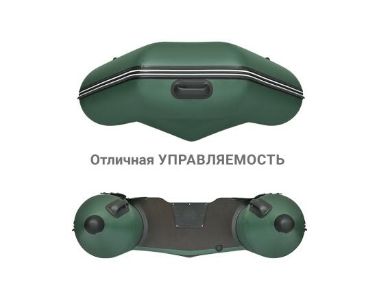 Надувная лодка Фрегат 300 ЕК с килем Зеленый, фото , изображение 4
