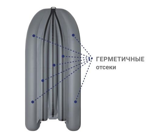 Надувная лодка Фрегат 430 FM Jet/L/S (ФМ Джет/Л/С) Серый, фото , изображение 3 Надувная лодка Фрегат 430 FM Jet/L/S (ФМ Джет/Л/С) Серый, фото , изображение 3