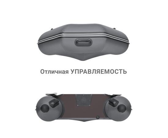 Надувная лодка Фрегат 280 ЕК с килем Серый, фото , изображение 4