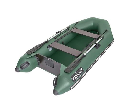 Надувная лодка Фрегат 280 Е Зеленый+ слань-книга, фото 