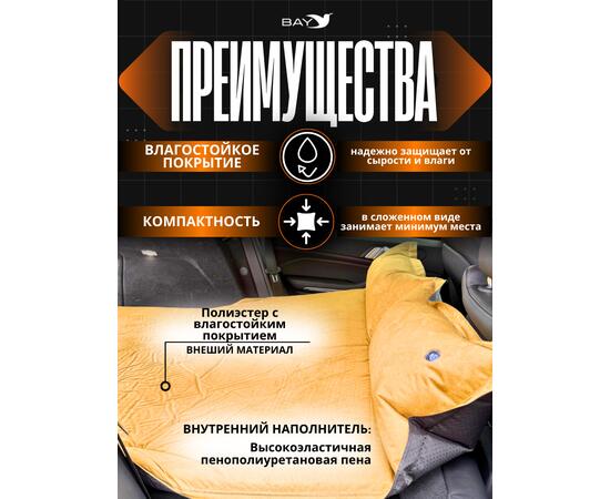 Самонадувающийся коврик Bay NatureTrips Air 5 (авто) 180x130x5 см, фото , изображение 4 Самонадувающийся коврик Bay NatureTrips Air 5 (авто) 180x130x5 см, фото , изображение 4