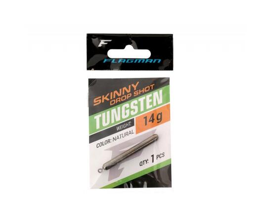 Грузило вольфрамовое FLAGMAN Tungsten Skinny Drop Shot 14g, фото , изображение 2