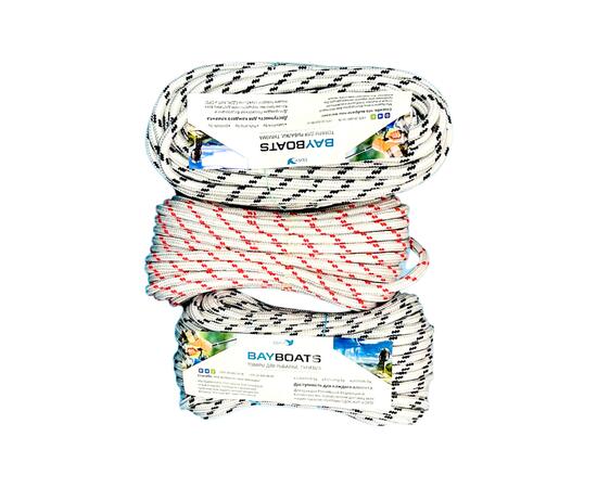 Шнур плетеный BAY (веревка) полипропиленовый 8мм х 30м черный, фото , изображение 6