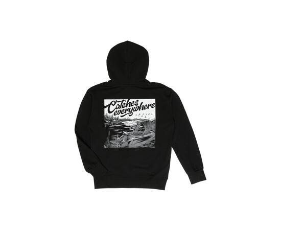 Толстовка Volga Baits Narval Catches Everywhere Black/Grey #M, фото 