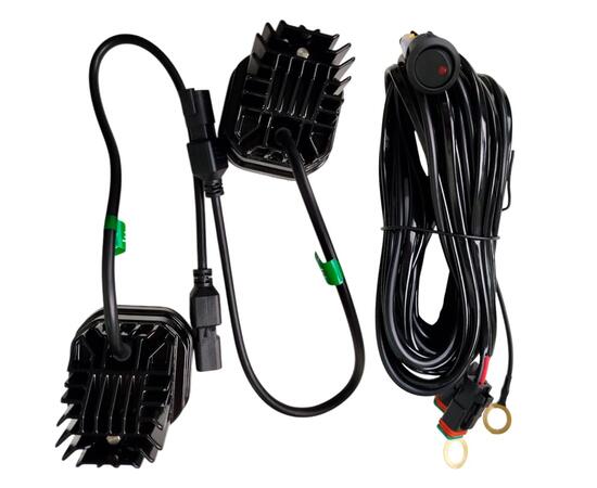 Лазерные фары JG-L030, 50 Вт, 12000 лм, 9-32 В, теплый белый свет, 2 шт, фото , изображение 5