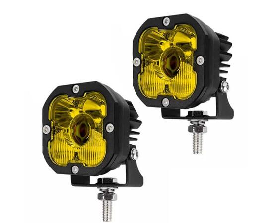 Лазерные фары JG-L030, 50 Вт, 12000 лм, 9-32 В, теплый белый свет, 2 шт, фото 