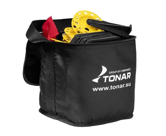 Набор жерлиц ТОНАР оснащенная на подставке ЖЗО-03 (d-210мм.катушка d-85мм) (10шт), фото 