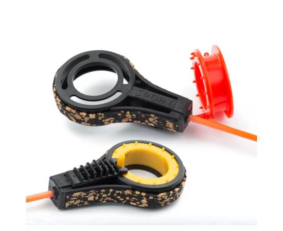 Удочка зимняя ПИРС безосевая Блеснилка черно-красная, шестик 280мм, фото 