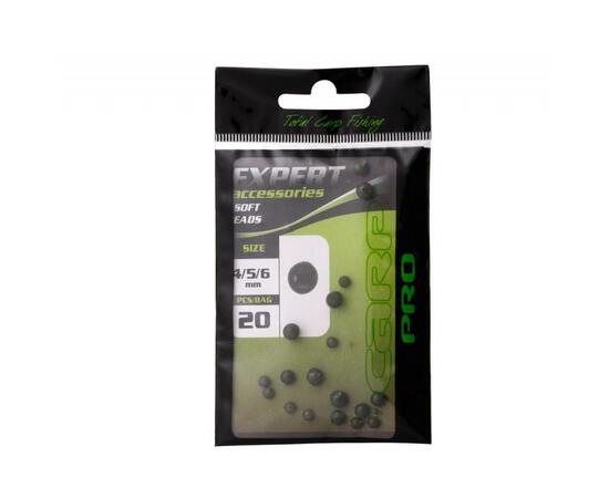 Набор бусин резиновых CARP PRO 4, 5, 6 мм (20 шт), фото , изображение 2