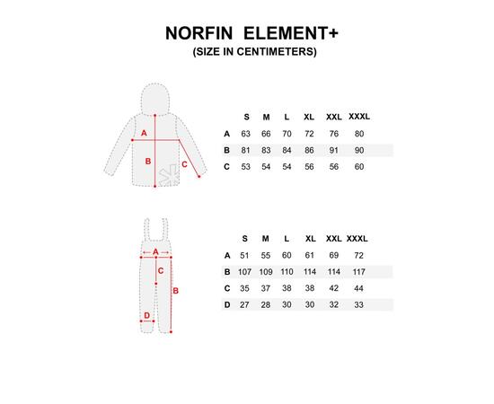 Костюм зимний Norfin ELEMENT +, размер S, Размер: S, фото , изображение 11