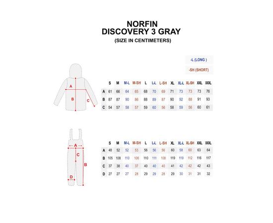 Костюм зимний Norfin DISCOVERY 3 GRAY, размер L, Размер: L, фото , изображение 15