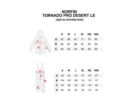 Костюм зимний Norfin TORNADO PRO DESERT LE, размер XL, Размер: XL, фото , изображение 10