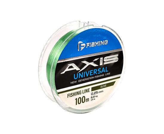 Леска F-FISHING Axis Universal Line Olive 100м 0,25мм 6,8кг 15lb, фото 