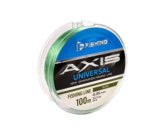 Леска F-FISHING Axis Universal Line Olive 100м 0,35мм 11,1кг 24lb, фото 