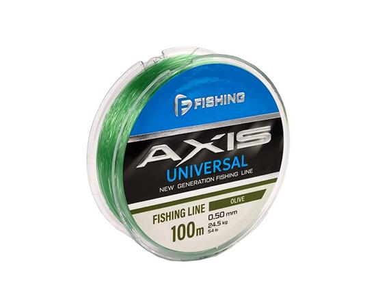 Леска F-FISHING Axis Universal Line Olive 100м 0,50мм 24,5кг 54lb, фото 