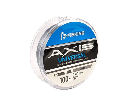 Леска F-FISHING Axis Universal Line Silver 100м 0,20мм 4,5кг 10lb, Цвет: Silver, Размотка: 100 м, фото 