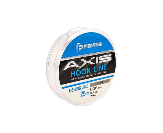 Леска F-FISHING Axis Hook Line Clear 25м 0,16мм 2,5кг 7.0lb, фото 