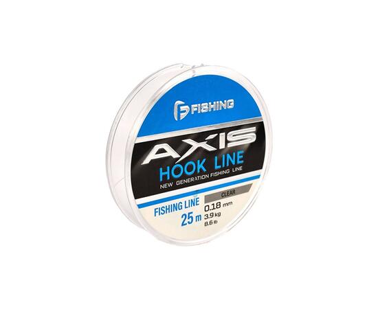 Леска F-FISHING Axis Hook Line Clear 25м 0,18мм 3,2кг 8.6lb, фото 