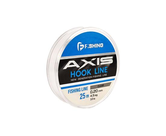 Леска F-FISHING Axis Hook Line Clear 25м 0,20мм 3,85кг 10lb, фото 
