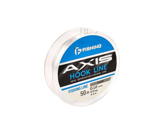 Леска F-FISHING Axis Hook Line Clear 50м 0,12мм 2,0кг 4,4lb, фото 