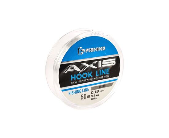 Леска F-FISHING Axis Hook Line Clear 50м 0,18мм 4,5кг 9,9lb, фото 