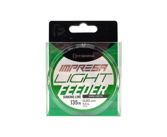 Леска F-FISHING Impresa Light Feeder Dark Green 135м 0,20мм 5,1кг 11lb, Цвет: Dark Green, Размотка: 135 м, фото , изображение 3