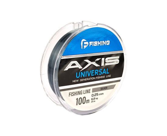 Леска F-FISHING Axis Universal Line Silver 100м 0,25мм 6,8кг 15lb, фото 