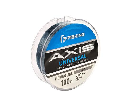 Леска F-FISHING Axis Universal Line Silver 100м 0,35мм 11,1кг 24lb, фото 