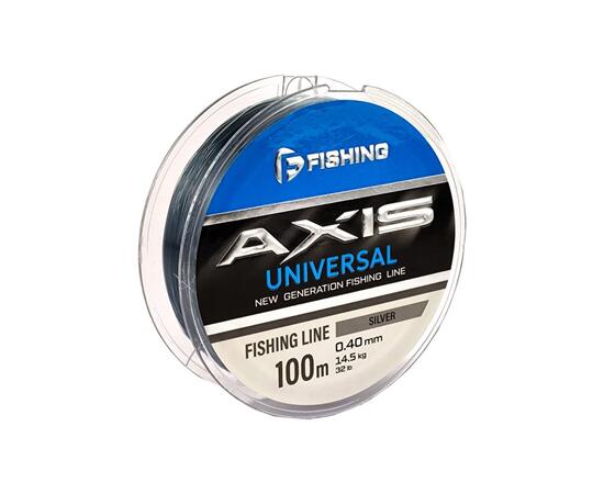Леска F-FISHING Axis Universal Line Silver 100м 0,40мм 14,5кг 32lb, фото 