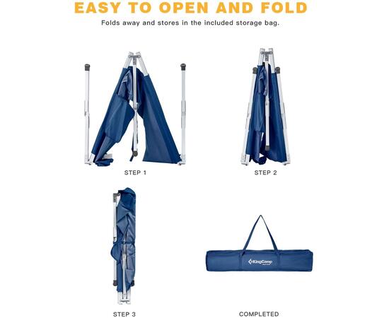 Складная кровать KingCamp Bed Camping Armyman 3806A blue, Цвет: синий, фото , изображение 2