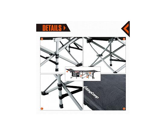 Складная кровать KingCamp Deluxe Folding bed 8007 Black, фото , изображение 4