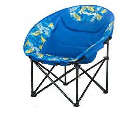 Складное кресло KingCamp Chair Leisure Moon 3816 blue palm, фото 