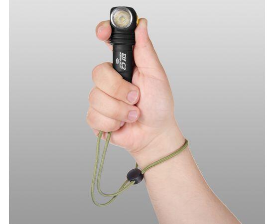Фонарь Armytek Elf C2 Micro-USB Теплый свет, Цвет: черный, Световая температура: Warm, фото , изображение 2