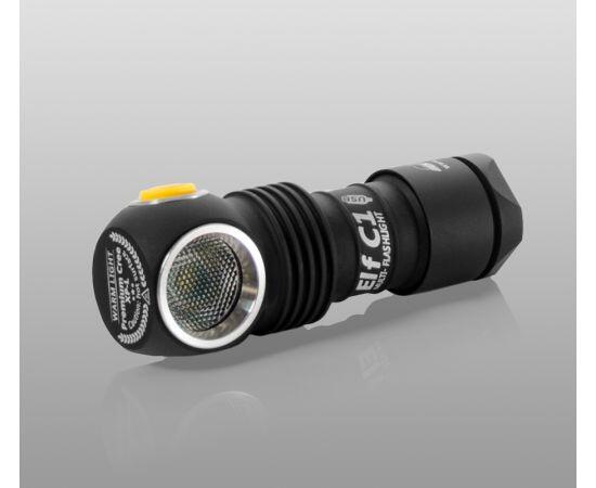 Фонарь Armytek Elf C1 Micro-USB Белый свет, Цвет: черный, Световая температура: White, фото , изображение 9