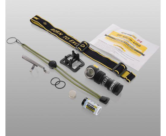 Фонарь Armytek Elf C1 Micro-USB Белый свет, Цвет: черный, Световая температура: White, фото , изображение 14