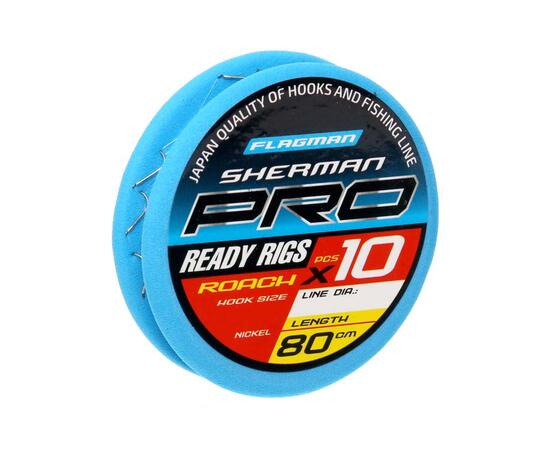 Готовый поводок Flagman Sherman Pro Roach Ready Rigs №12, фото 