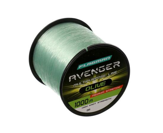 Леска Flagman Avenger Olive Line 1000м 0.30мм, фото 