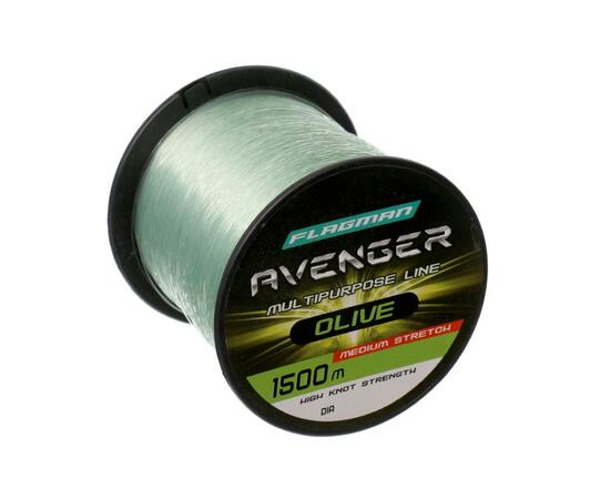 Леска Flagman Avenger Olive Line 1500м 0.25мм, фото 