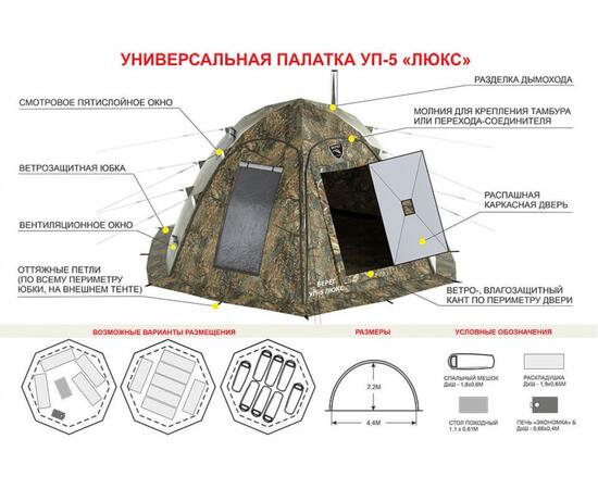 Палатка-шатер Берег УП-5 Люкс