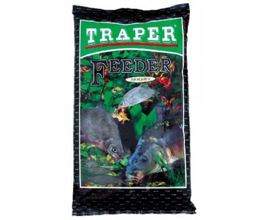 Прикормка TRAPER SEKRET 1 kг "Фидер" черный, фото 