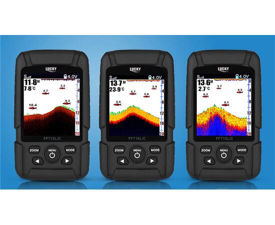Беспроводной цветной эхолот Lucky wireless FF 718 LIC-W, фото , изображение 8
