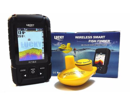 Беспроводной цветной эхолот Lucky wireless FF 718 LIC-W, фото 
