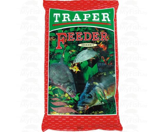 Прикормка Traper SEKRET 1kg "Фидер" красный, фото 