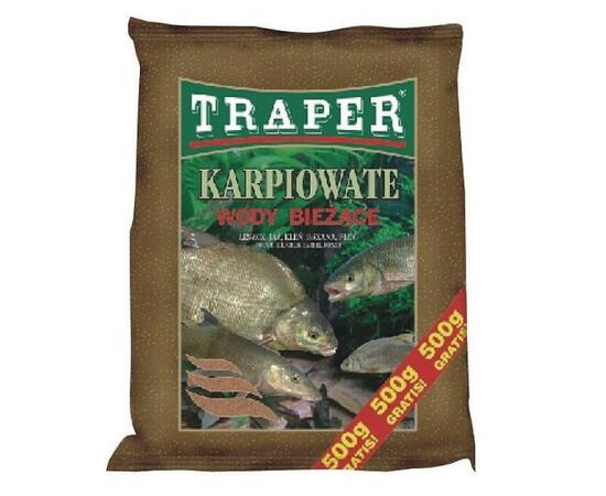 Прикормка Traper Karpiowate БАЗОВАЯ 2,5kg Река, фото 