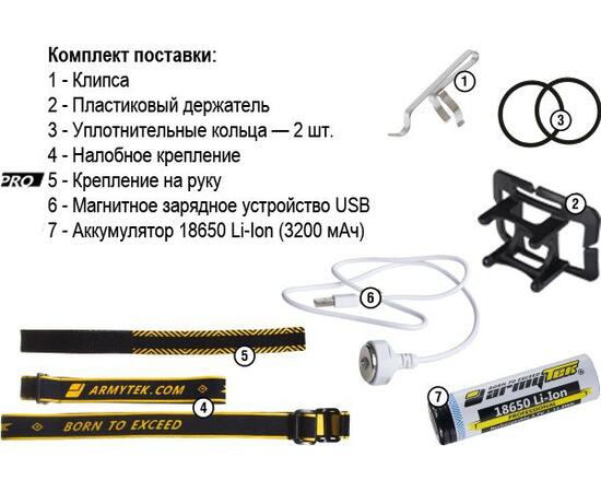 Фонарь Armytek Wizard Pro v3 Magnet USB+18650 / XHP50, фото , изображение 5