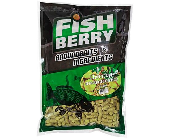 FishBerry Пеллетс быстрорастворимый ананас 8мм - 1 кг, Вкус: ананас, Диаметр (мм): 8, фото 