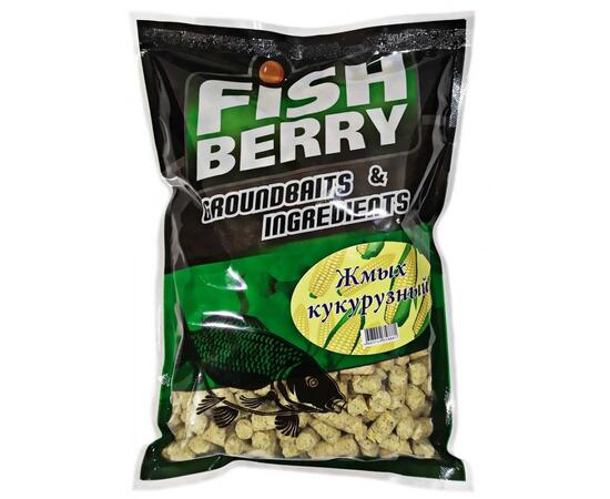 FishBerry Жмых кукурузный гранулированный 12 мм- 1 кг, Вкус: кукуруза, Диаметр (мм): 12, фото 