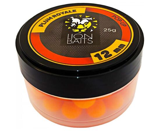 Lion Baits Бойл (pop-up) Plum Royale 12 мм - 25 г, Вкус для группировки: PLUM ROYALE, фото 