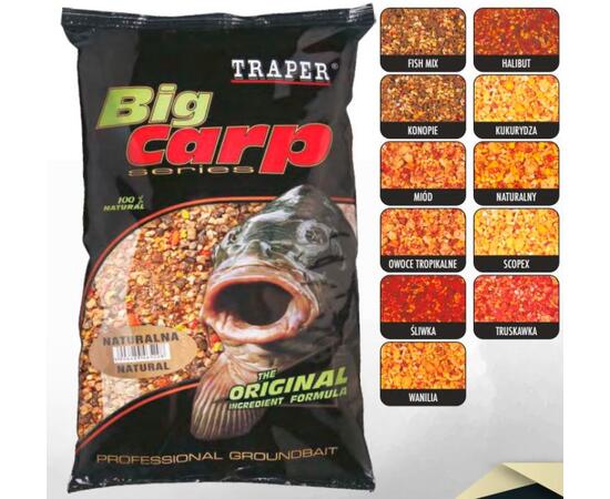 Прикормка TRAPER BIG CARP 1 кг КУКУРУЗА, фото , изображение 2